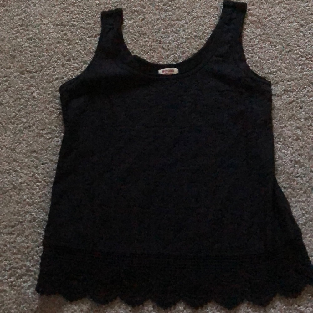 Black tank top